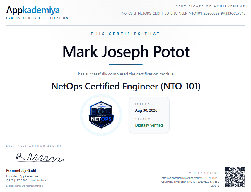 Certified Network Operations Engineer